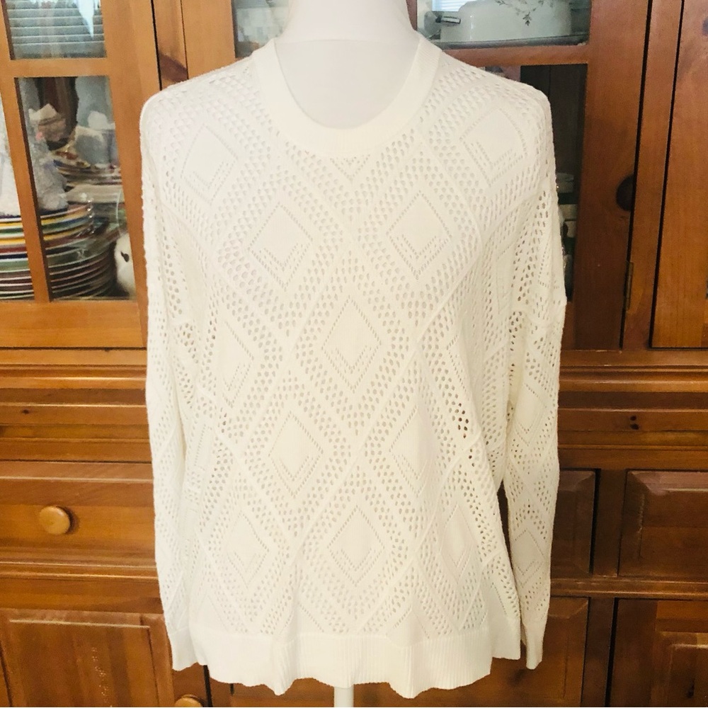 EUC Torrid Open-Knit Crewneck Sweater